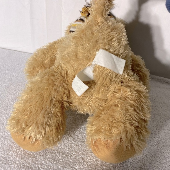 Vintage Tan Teddy Bear Plush Toy Stuffed Animal With Toque And Scarf - Picture 8 of 10